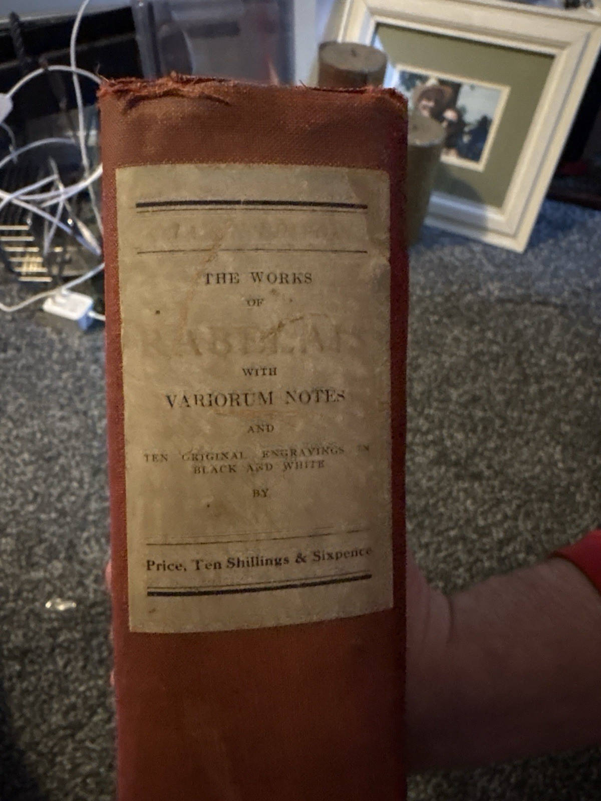 Antique Works of Rabelais Urquhart & Motteux Illustrated London Cloth Bound Book