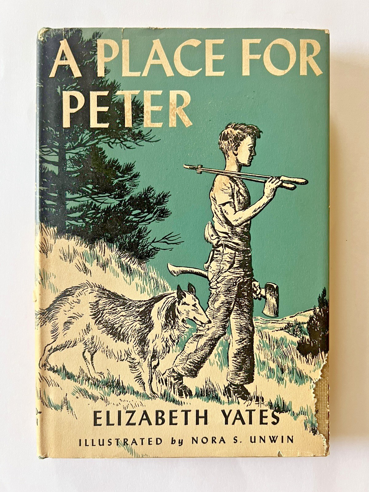A PLACE FOR PETER Elizabeth Yates 1952 1st Edition 1st Print HCDJ