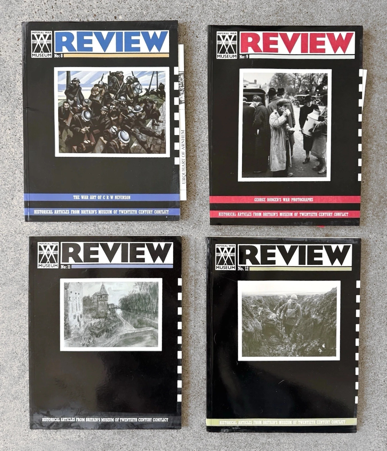 Imperial War Museum Review Lot 4 Issues 8 9 11 12 War Art, Ephemera, Tarn