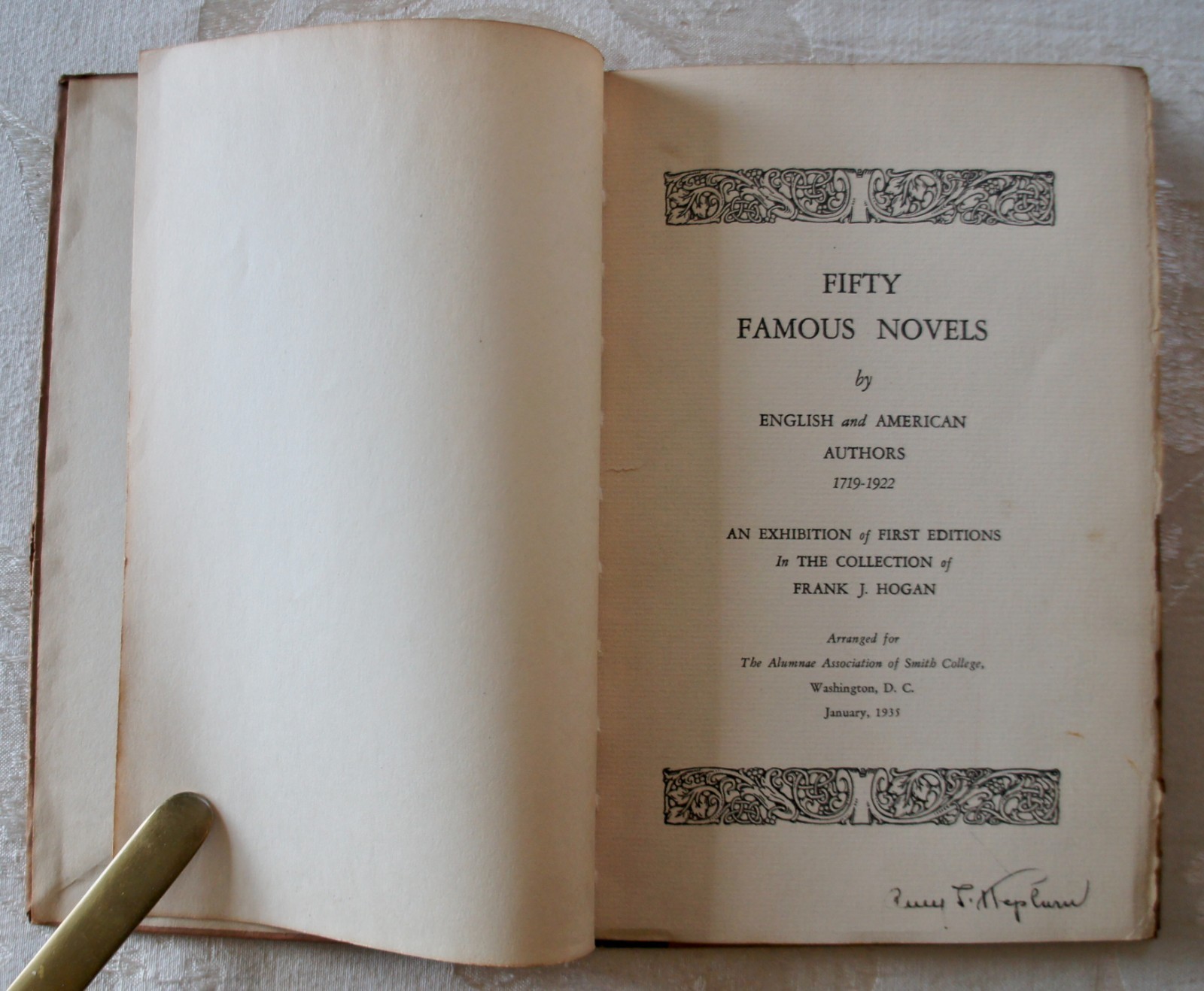 50 FAMOUS NOVELS BY AMERICAN & ENGLISH AUTHORS 1719-1922 FRANK HOGAN RARE