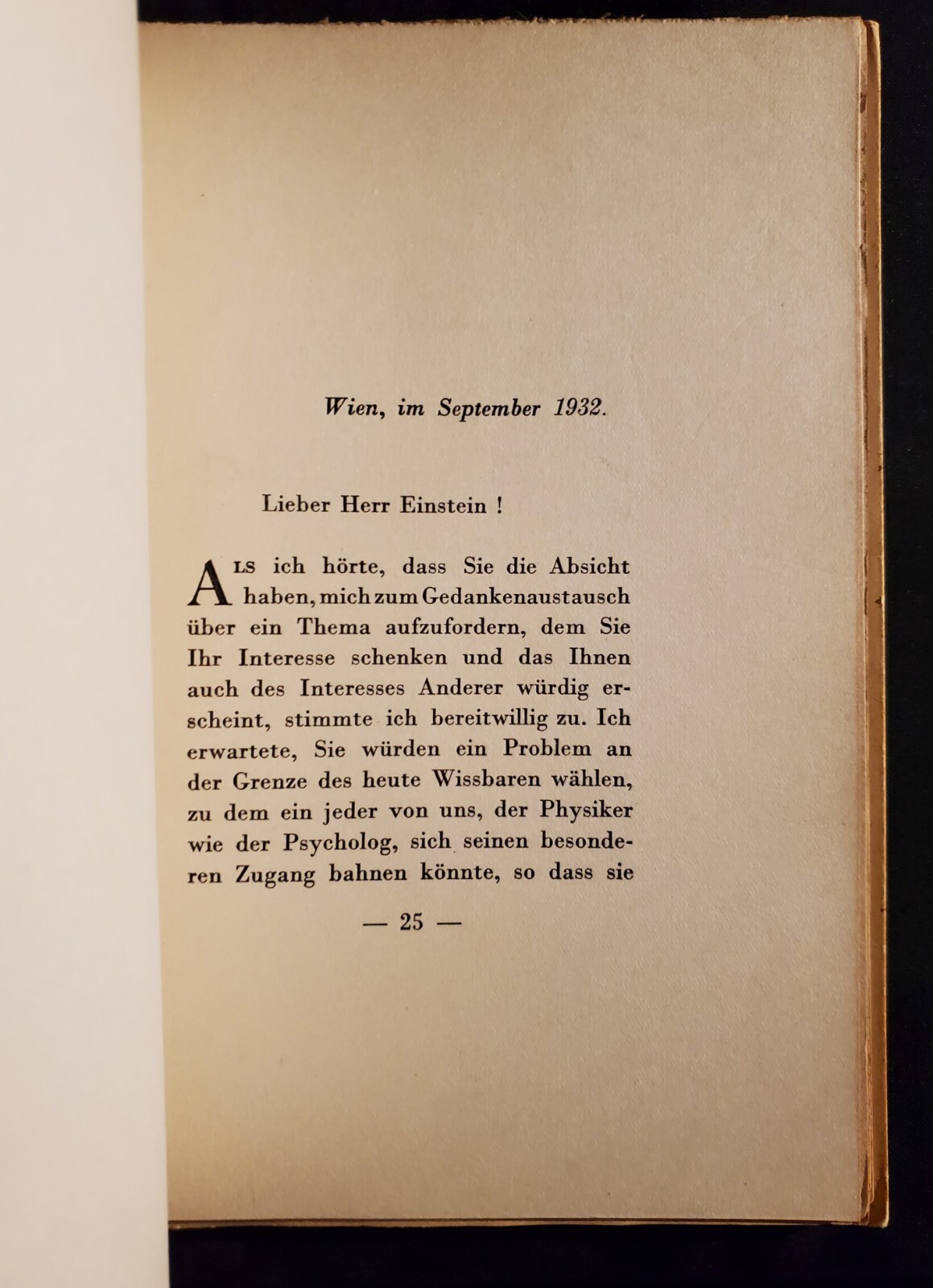 Albert Einstein Relativity Sigmund Freud 1933 Warum Krieg? WHY WAR 1st Ed 1/2000