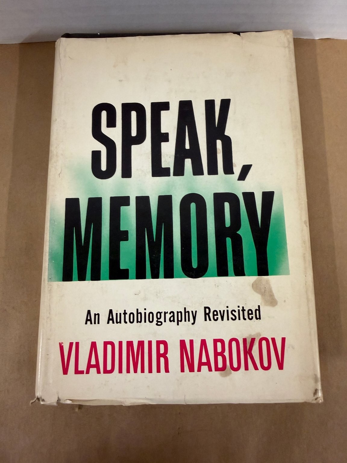 Speak, Memory Vladimir Nabokov Autobiography Revisited 1965 Illustrated Memoir