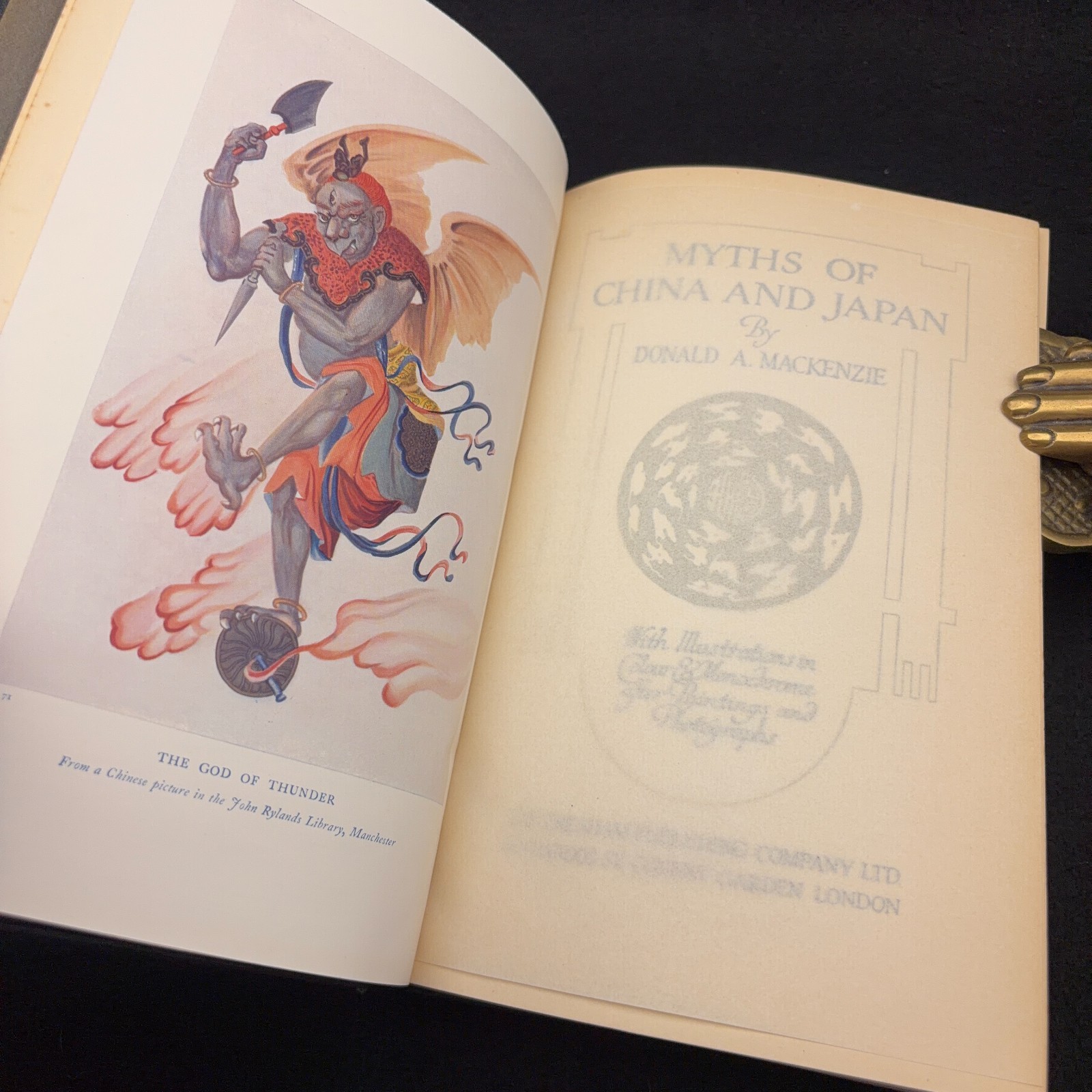Myths of China & Japan ~ Donald A. Mackenzie ~ c1920 Illustrated Harrap Myth