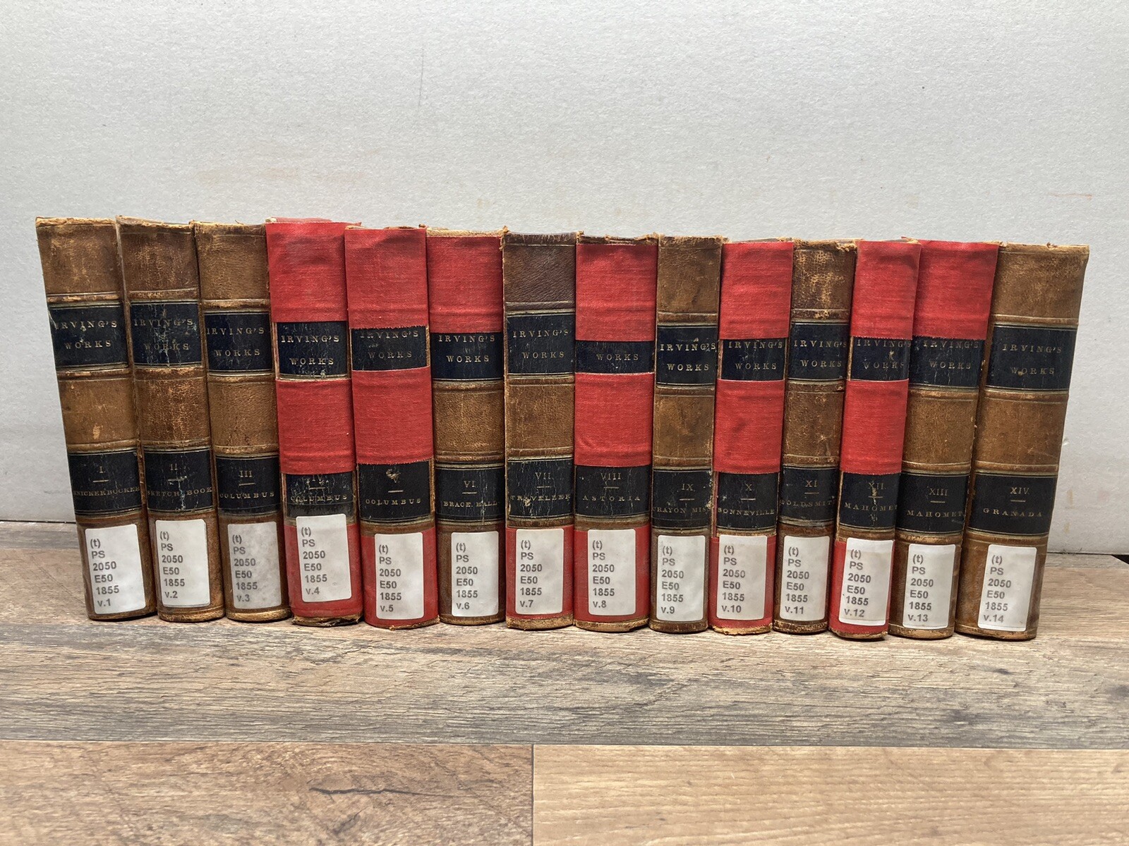 The Works of Washington Irving (14 volumes), Washington Irving 1855