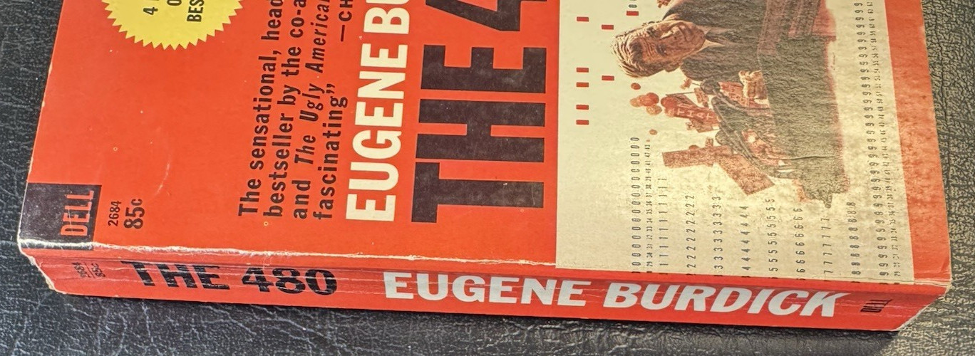 The 480 by Eugene Burdick First Dell Printing 1965 PB Unread