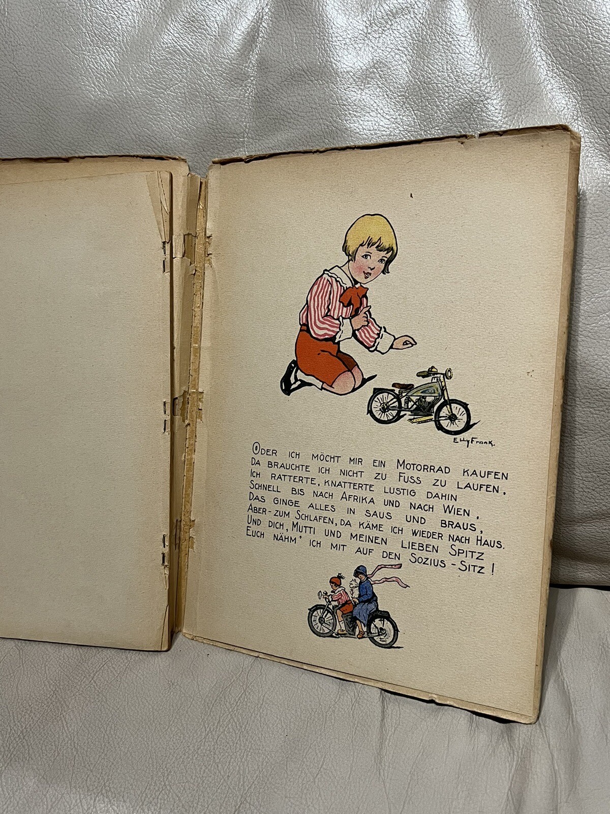 Was Peterle werden möchte – Elly Frank, ca. 1920/30, selten Antique Book German