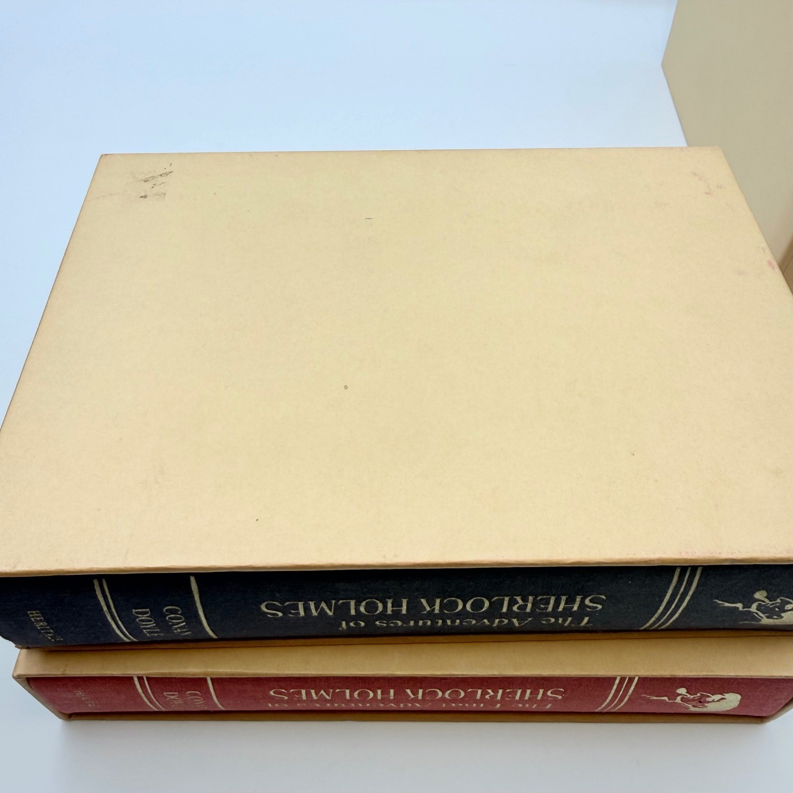 Heritage Press Sherlock Holmes 3 Vol Set Conan Doyle Hardcover Slipcase 1981