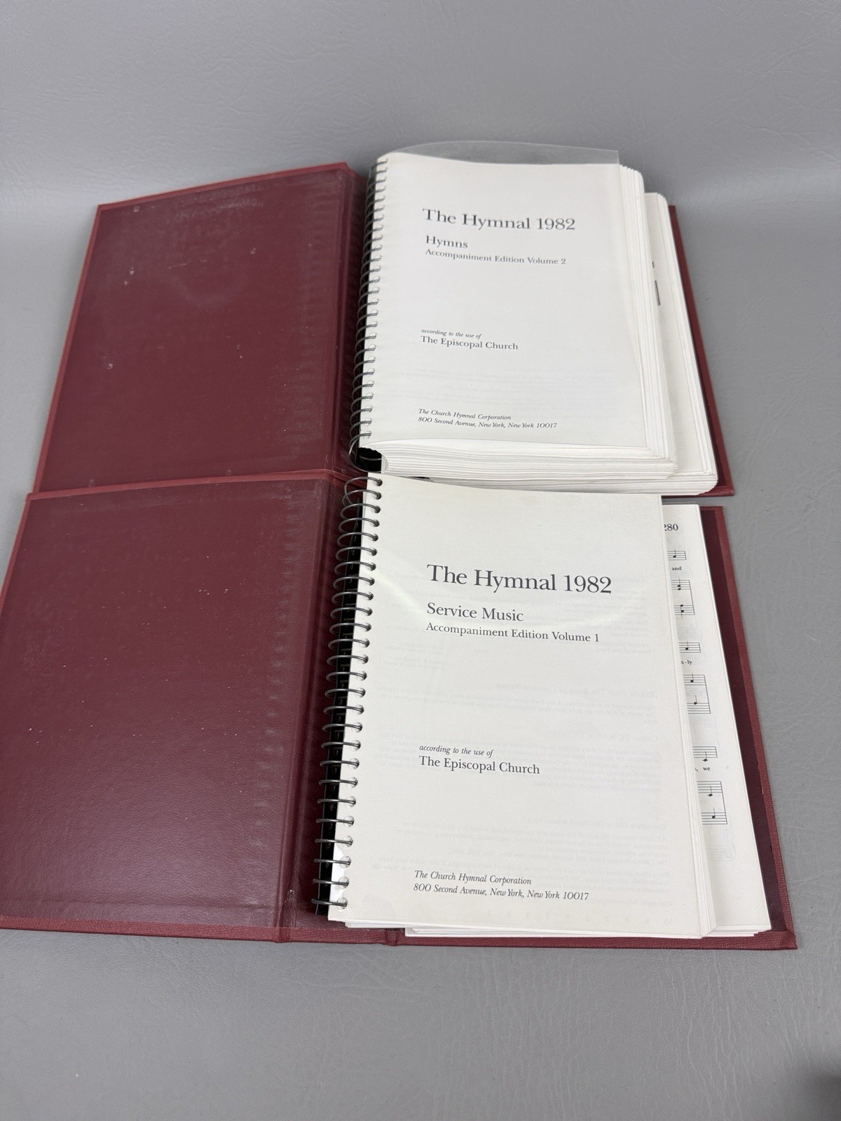 The Hymnal 1982 Hymns & Service Music Accompaniment Edition 2 Vols Episcopal