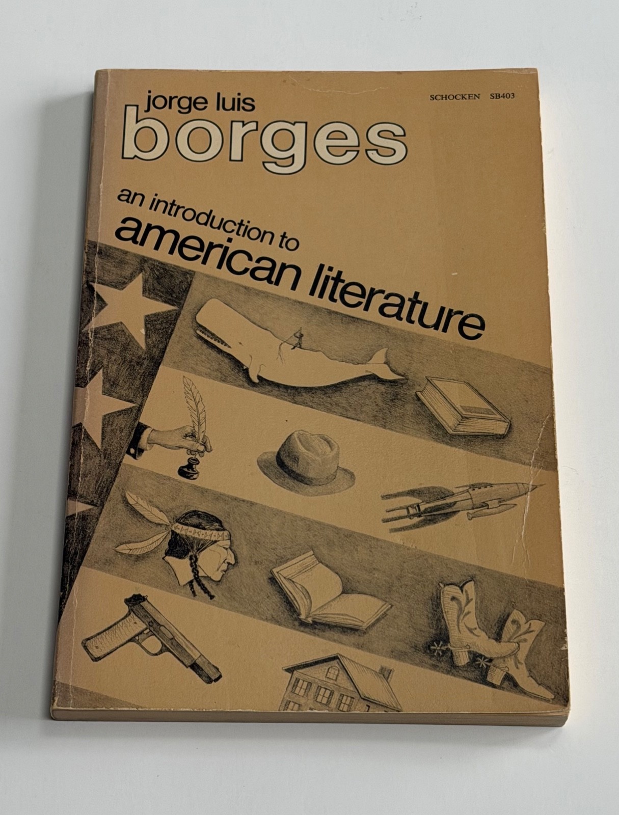 An Introduction to American Literature by Jorge Luis Borges VTG PAPERBACK 1973