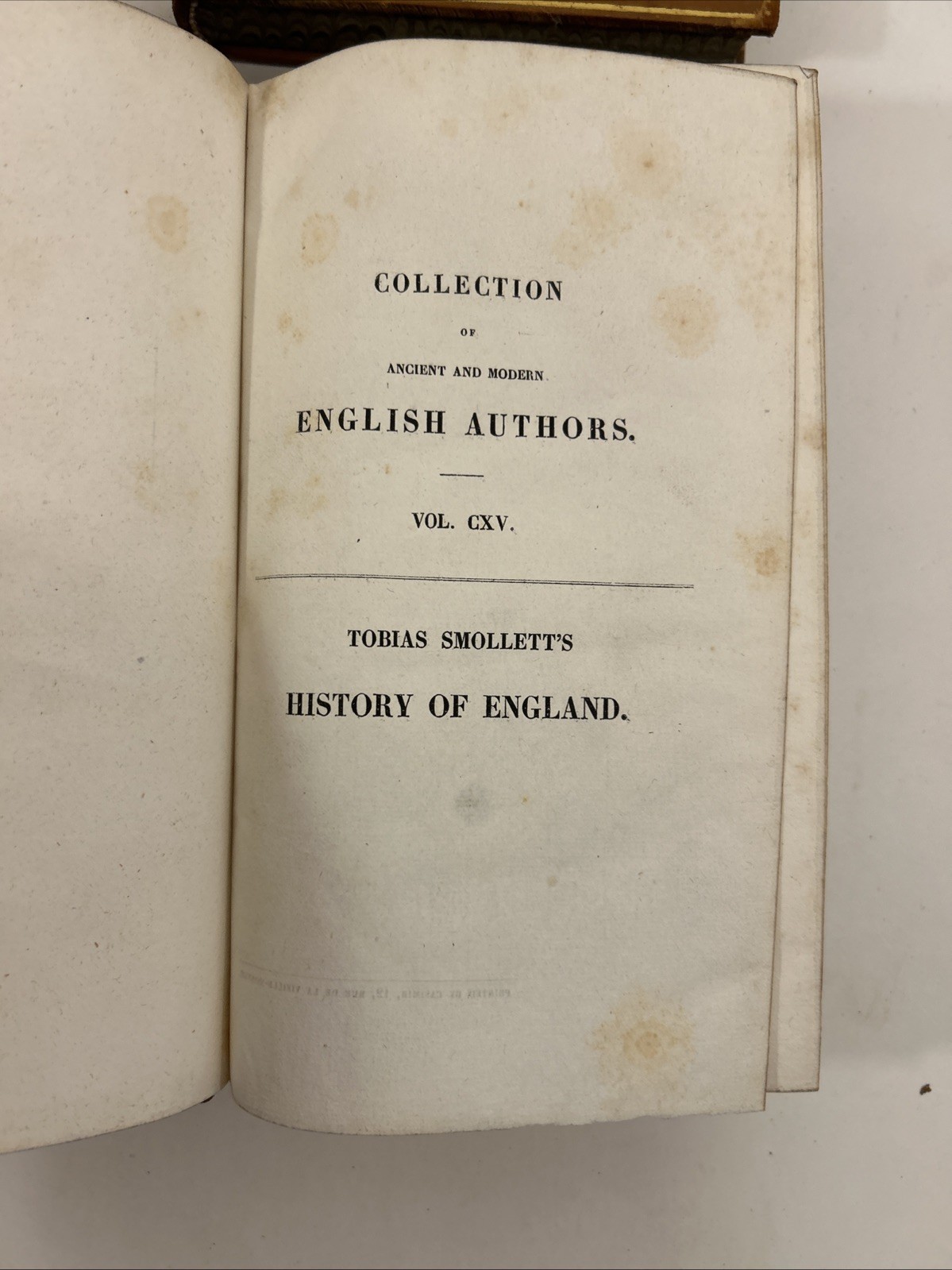 Tobias Smollett HISTORY OF ENGLAND in Four Volumes 1836 Antique Book Set