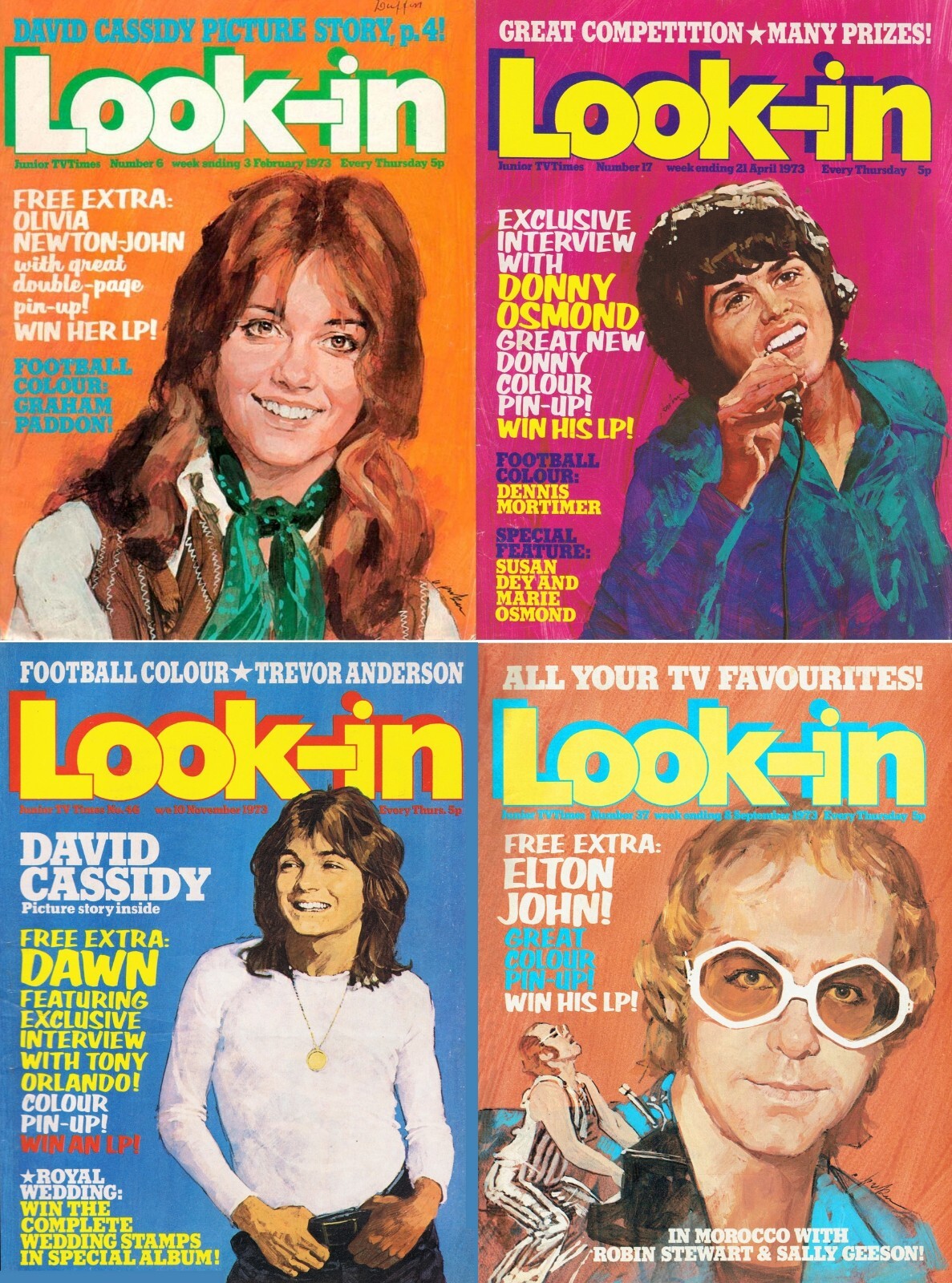 164 Issues Look-In – United Kingdom Television Magazine V.1,2&3 (1971-73) on DVD