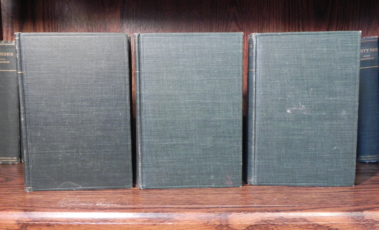 William Makepeace Thackeray – 9 Vols – The Mershon Co – Undated Vintage Book Set
