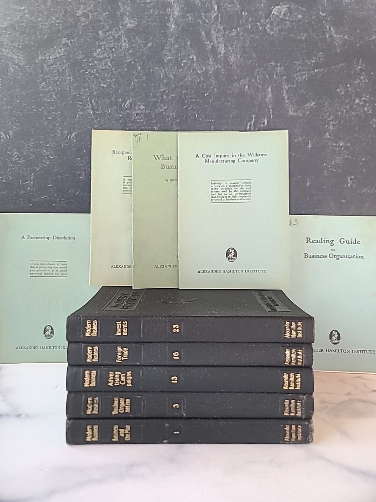 Alexander Hamilton Institute Book Lot, Incomplete