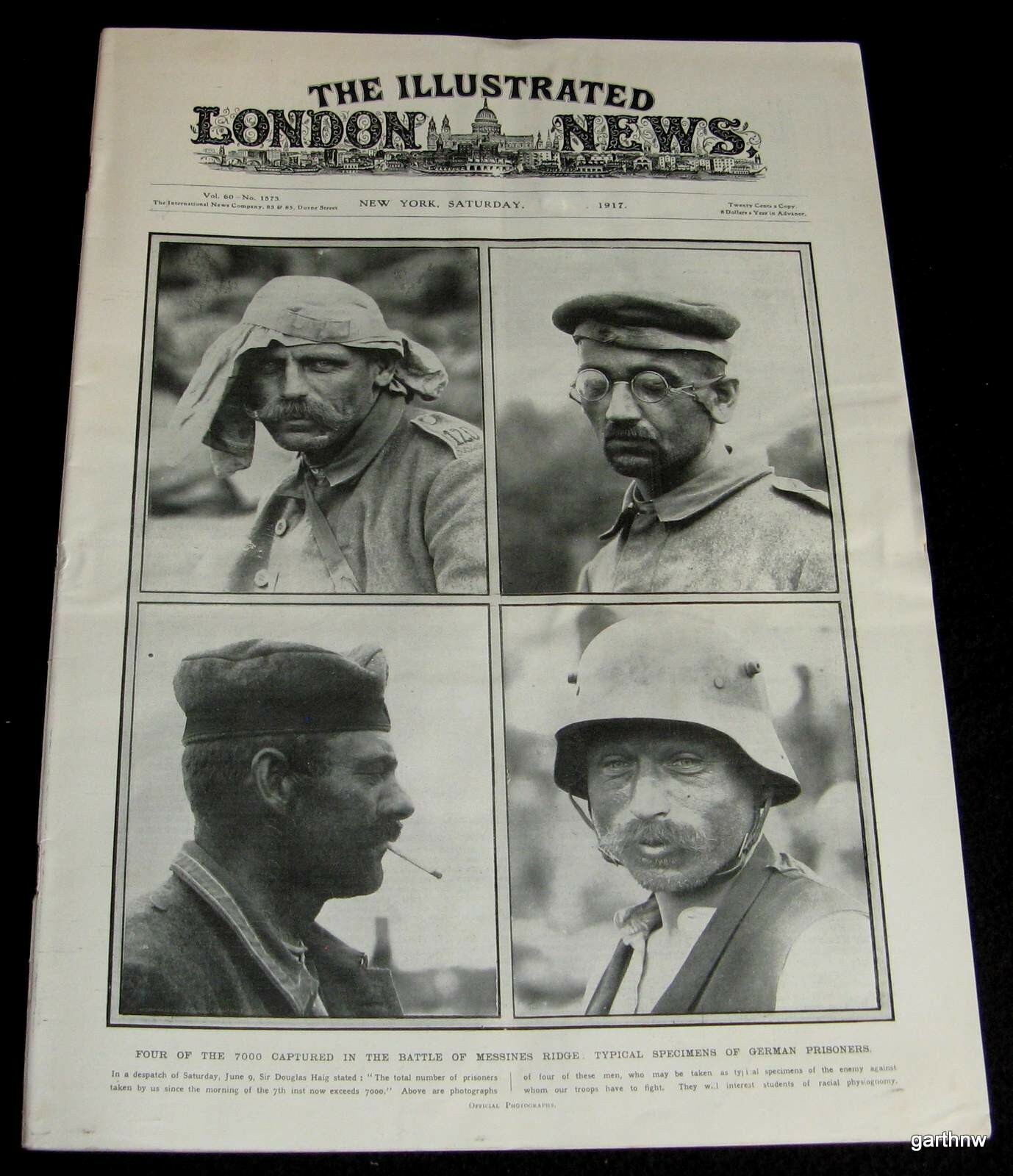 GENERAL JOHN J PERSHING 1917 ARRIVAL IN EUROPE WORLD WAR I PICTORIAL GERMAN POWs
