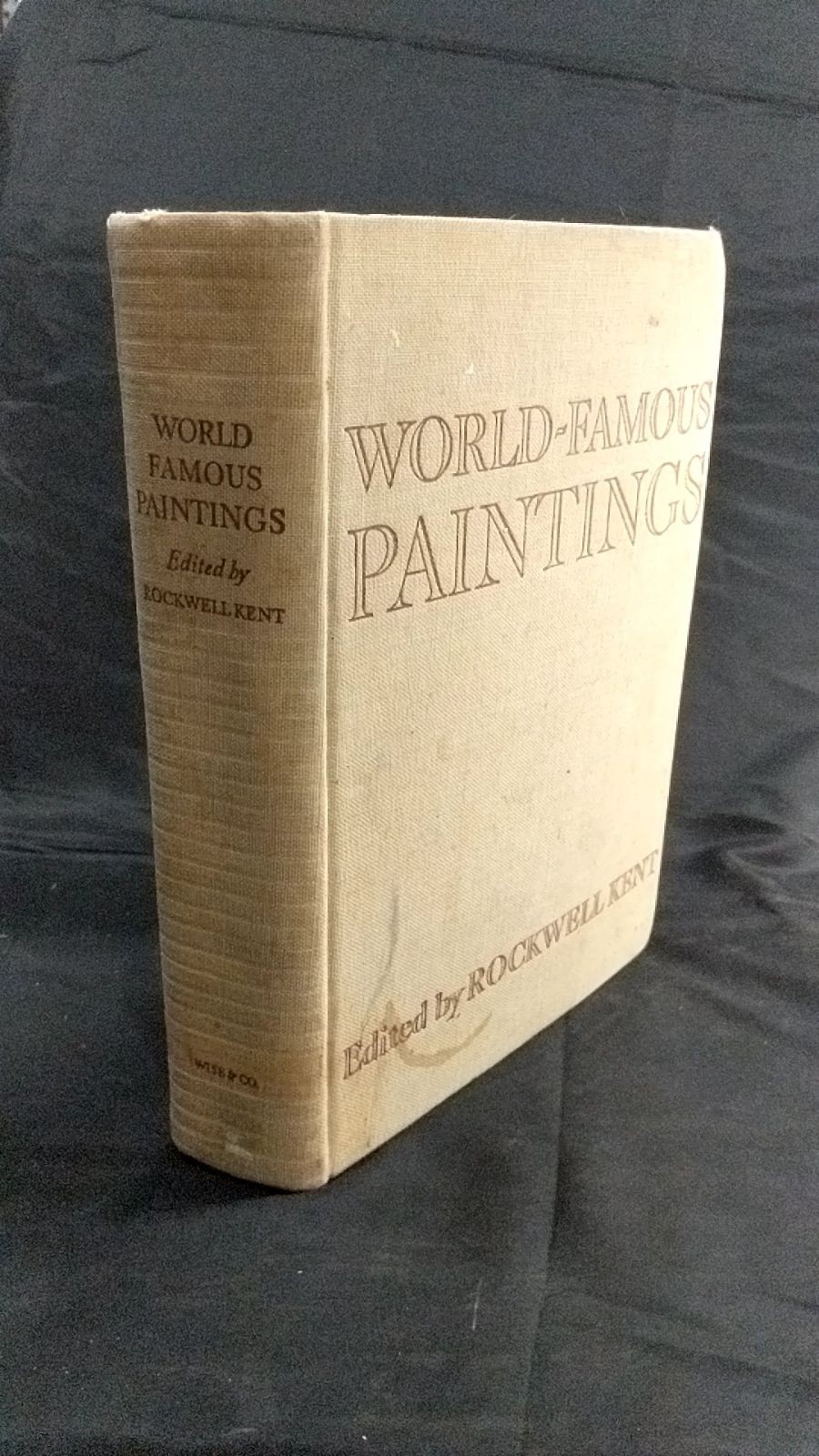 World-Famous Paintings Edited by Rockwell Kent Hardcover 1939