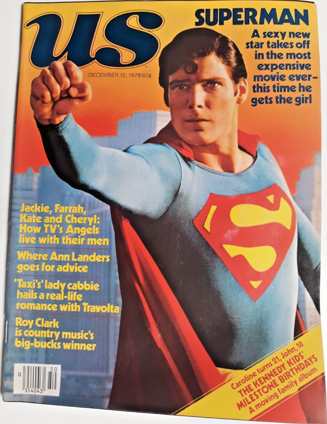 US Magazine December 12 1978 Christopher Reeves Superman cover Marilu Henner