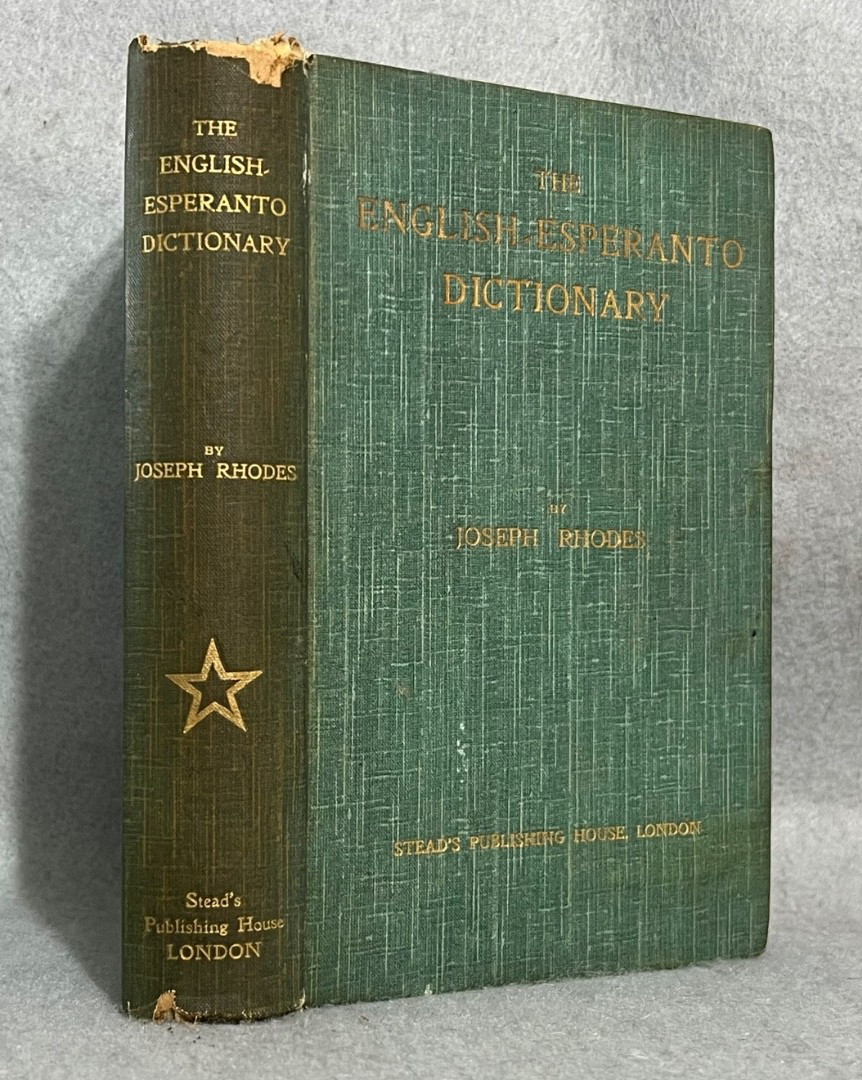 Antique Language Book English Esperanto Dictionary Vocabulary Linguistics 1908