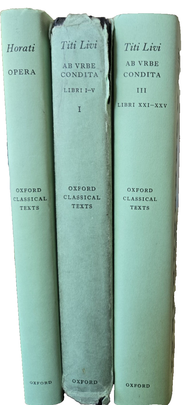 Titi Livi vols. 1 & 3, Horati Opera, Oxford Classical Texts HC/DJ, Latin