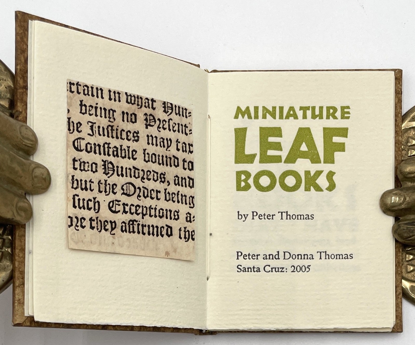 Peter Thomas / Miniature Leaf Books Miniature