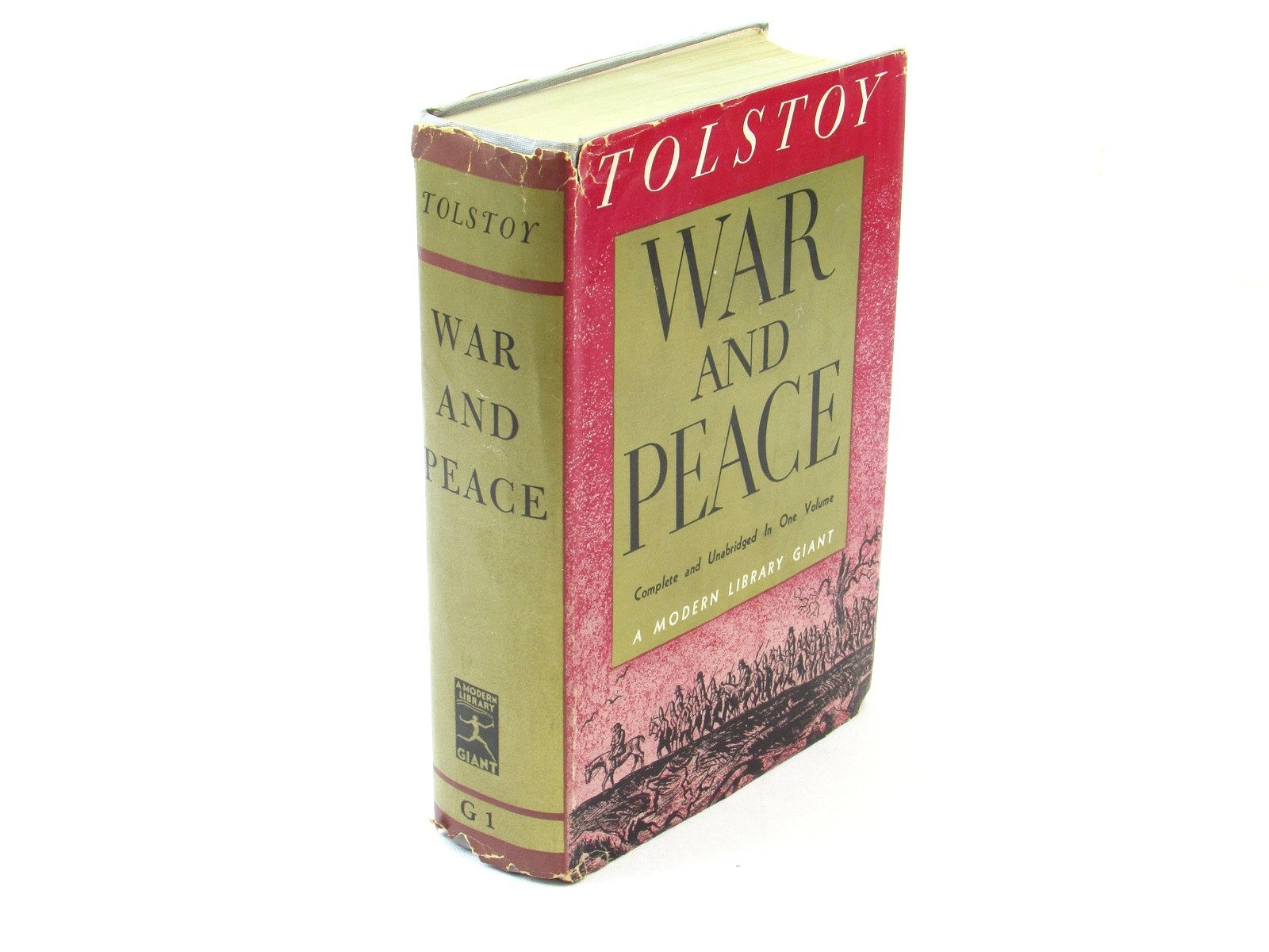 War and Peace Leo Tolstoy c1950 Modern Library Giant G1 HC/DJ