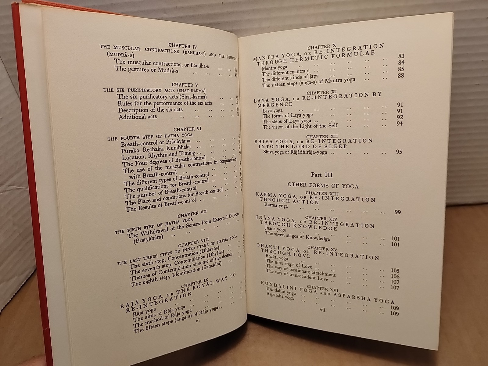 Yoga : The Method of Reintegration by Alain Daniélou 1955 1st US Edition HCDJ