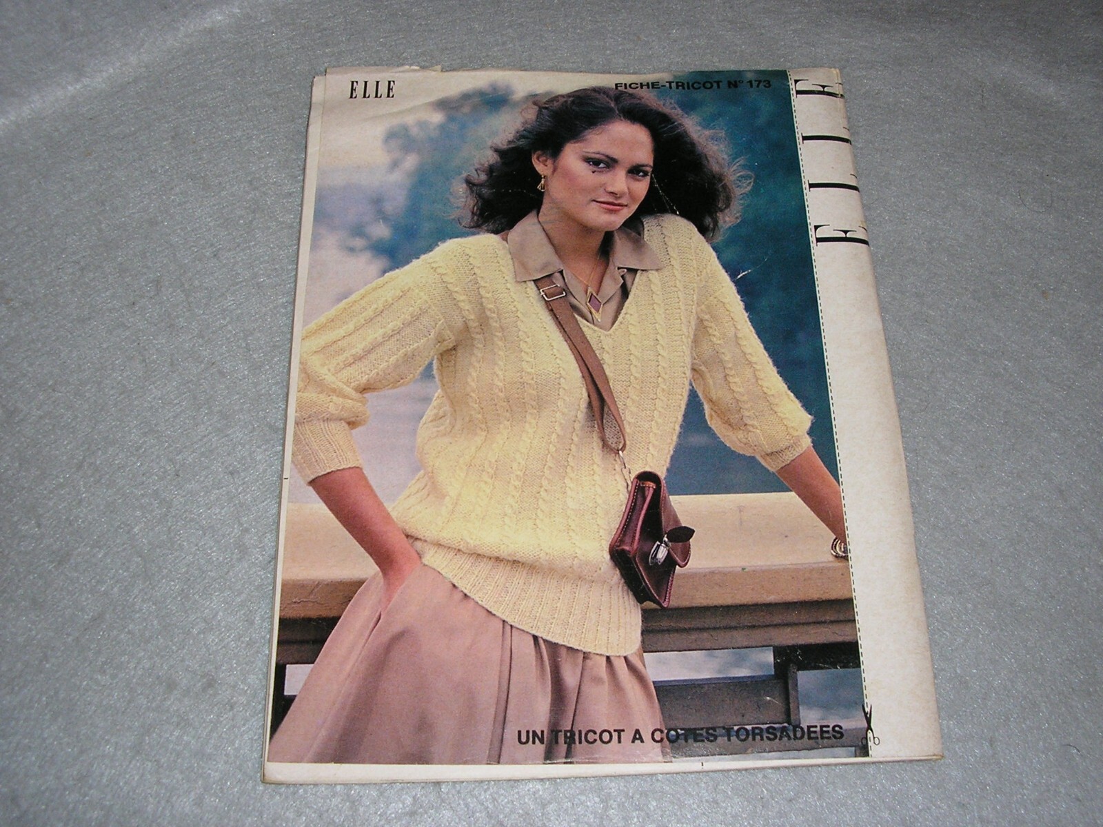 Vintage Women’s Fashion Book ELLE French Magazine Haute Couture September 1978