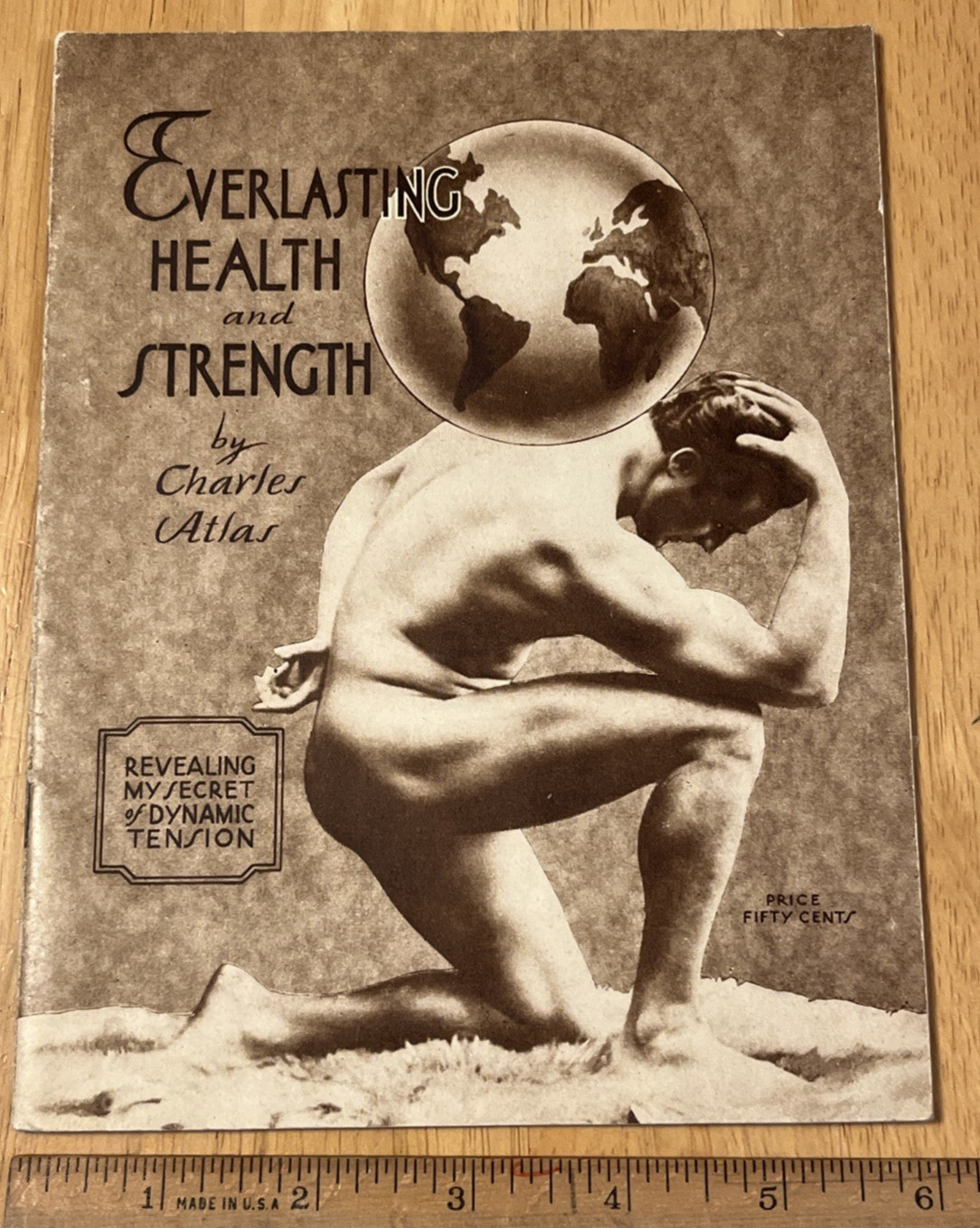 Vintge Everlasting Health & Strength Training Course Advertisement-Charles Atlas
