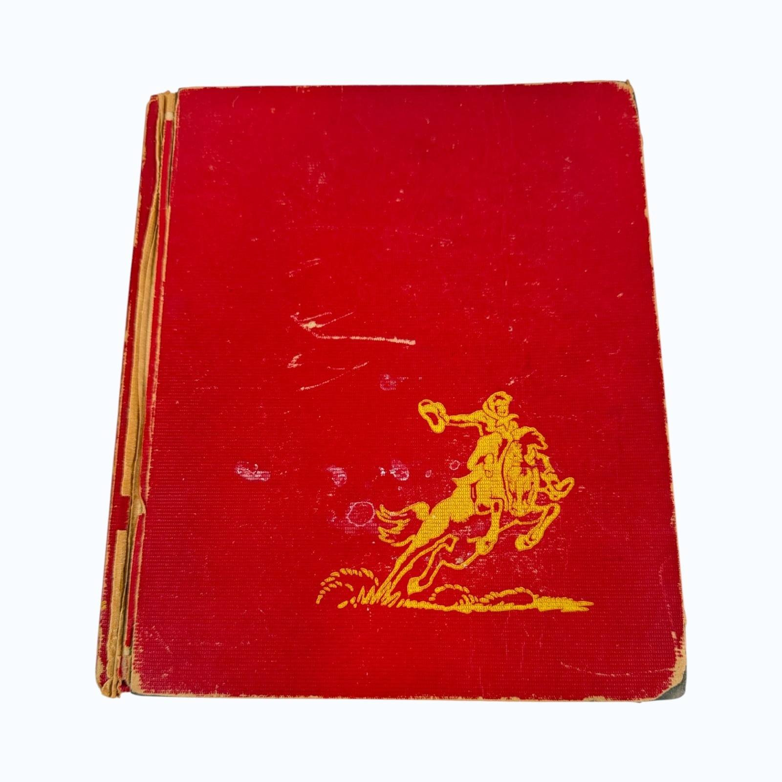 Indians & Cowboys Sanford Tousey Rand McNally Vintage Children’s Book 1940s Illu