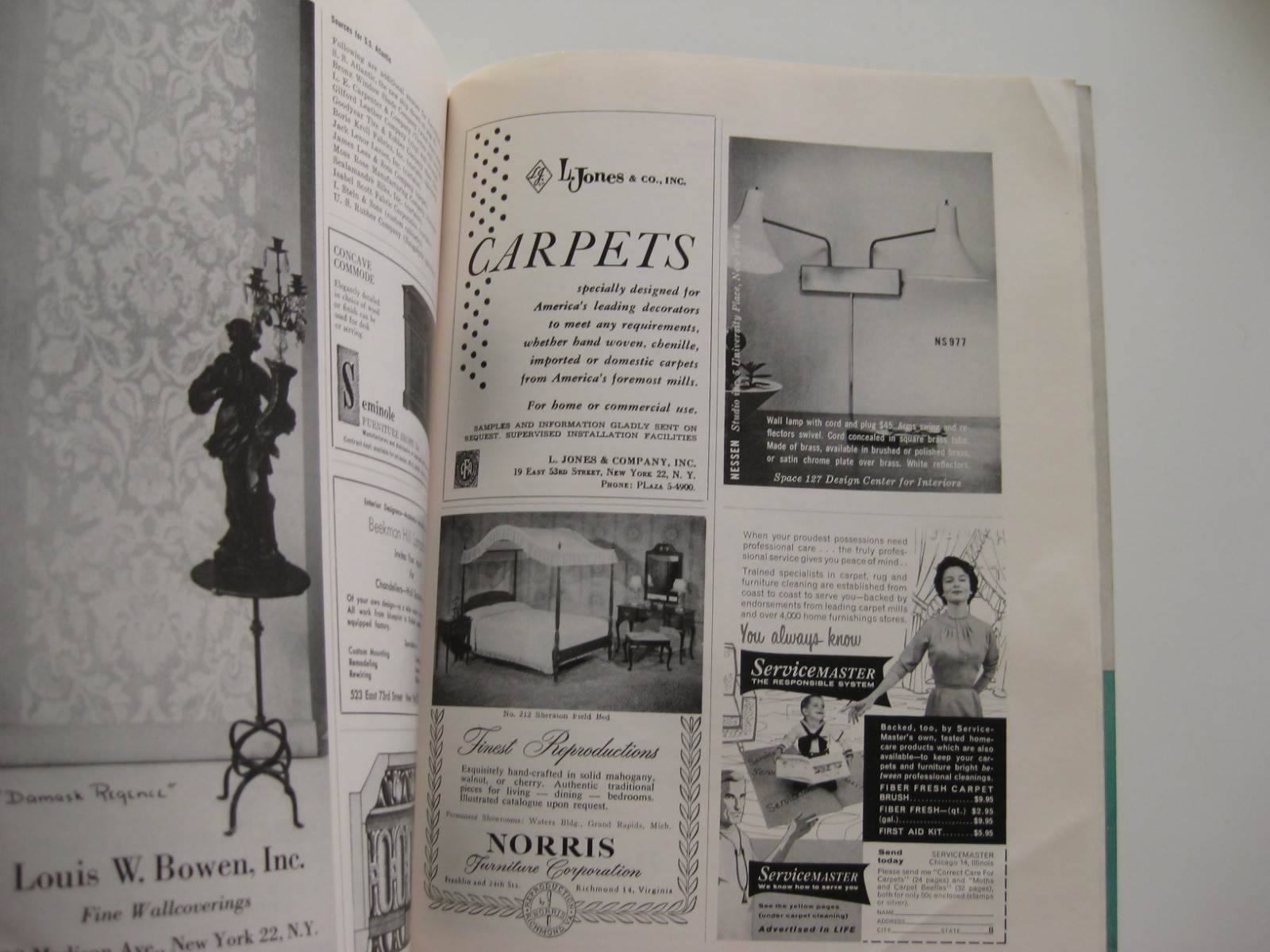 Vtg 1958 Interiors Magazine September Arnold Saks Cover Mid Century Design Art