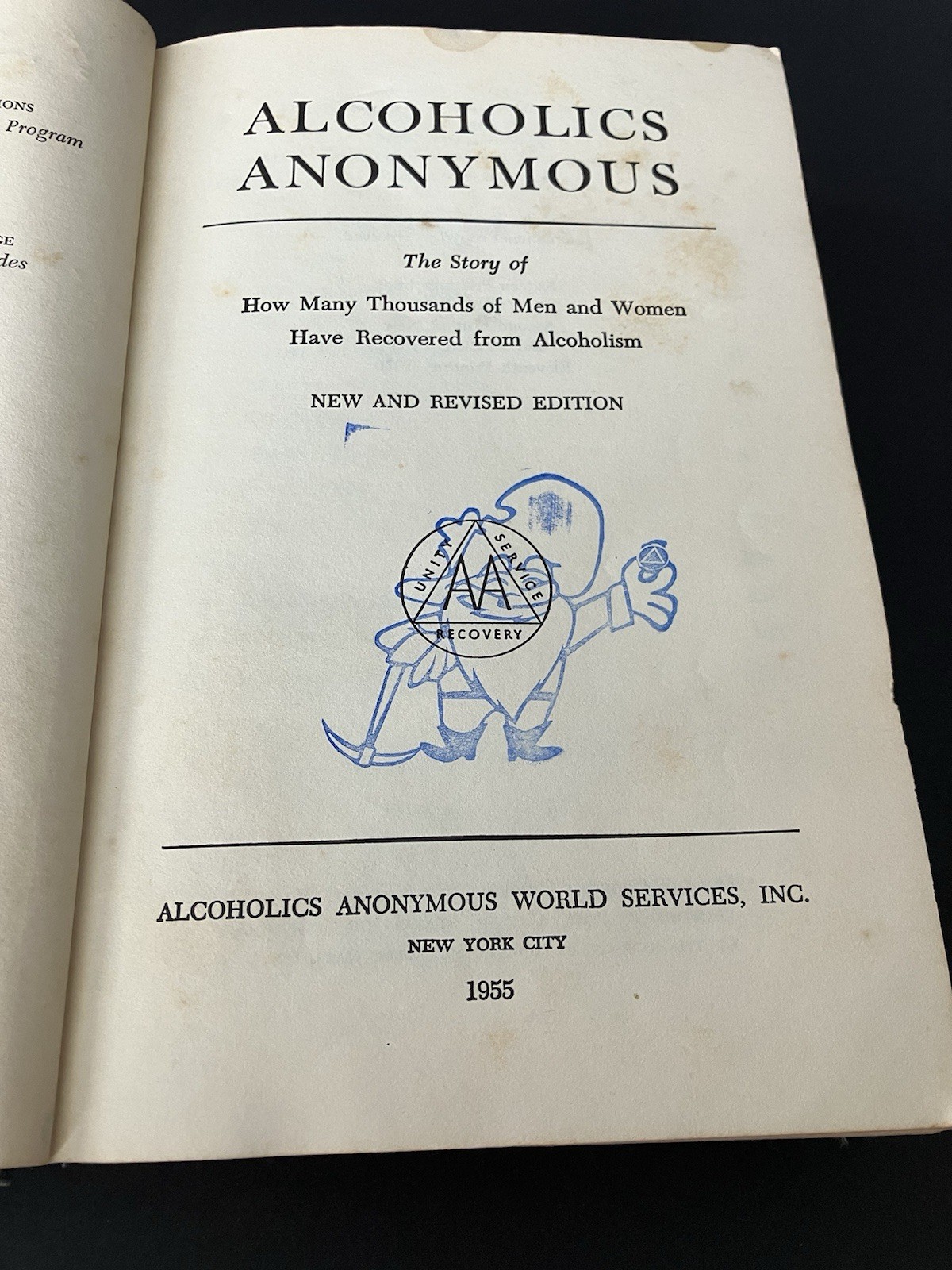 Vintage Alcoholics Anonymous Second Edition (1970)