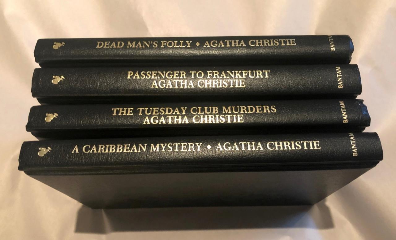 Lot of 4 Books Bantam Agatha Christie Mystery Collection Dead Mans Folly ++