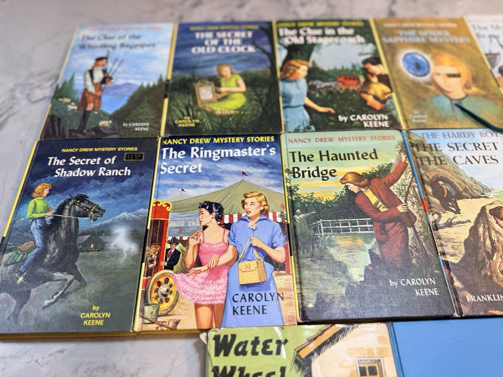 10 Vintage Nancy Drew Hardy Boys Book Lot + possible first/early print editions