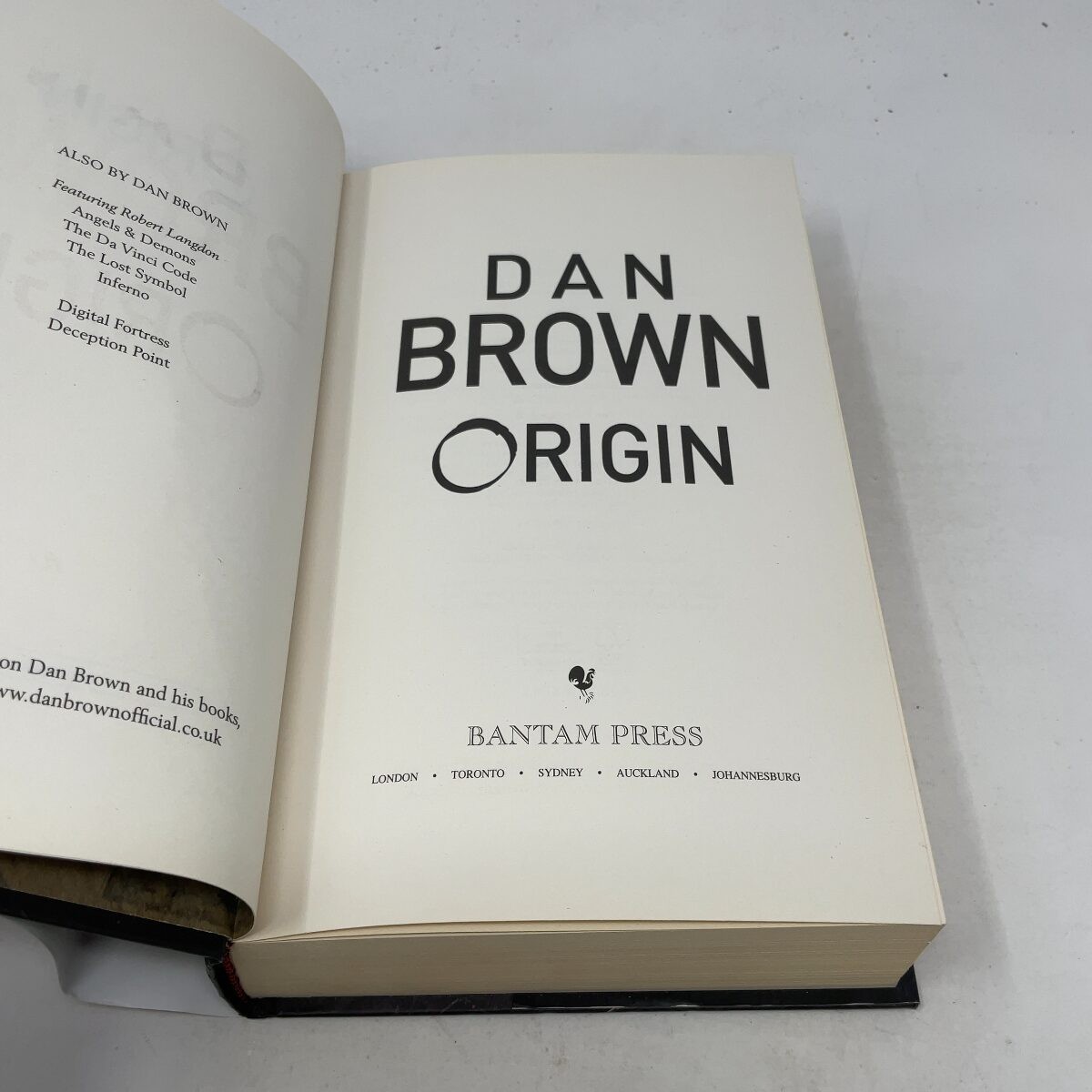 Origin by Brown, Dan HC First Edition Like New 2017