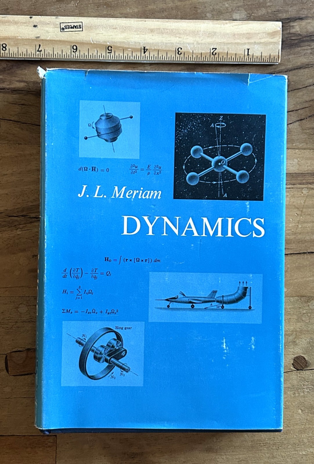 J. L. Meriam Dynamics 1966 2nd Printing Wiley Engineering Mechanics HC DJ