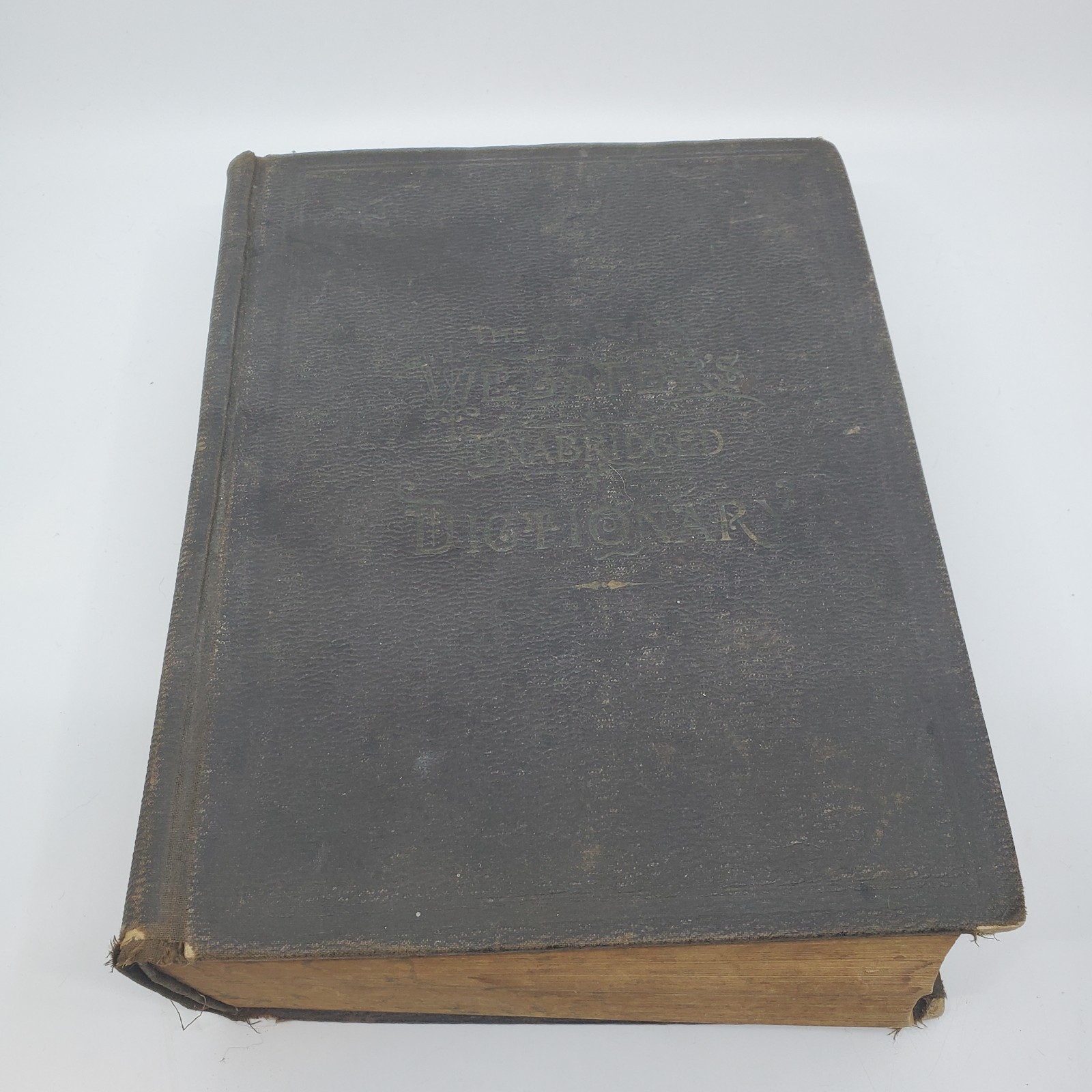 1893 Vintage Orig Webster’s Unabridged Dictionary 132 yr old 1200+ pages
