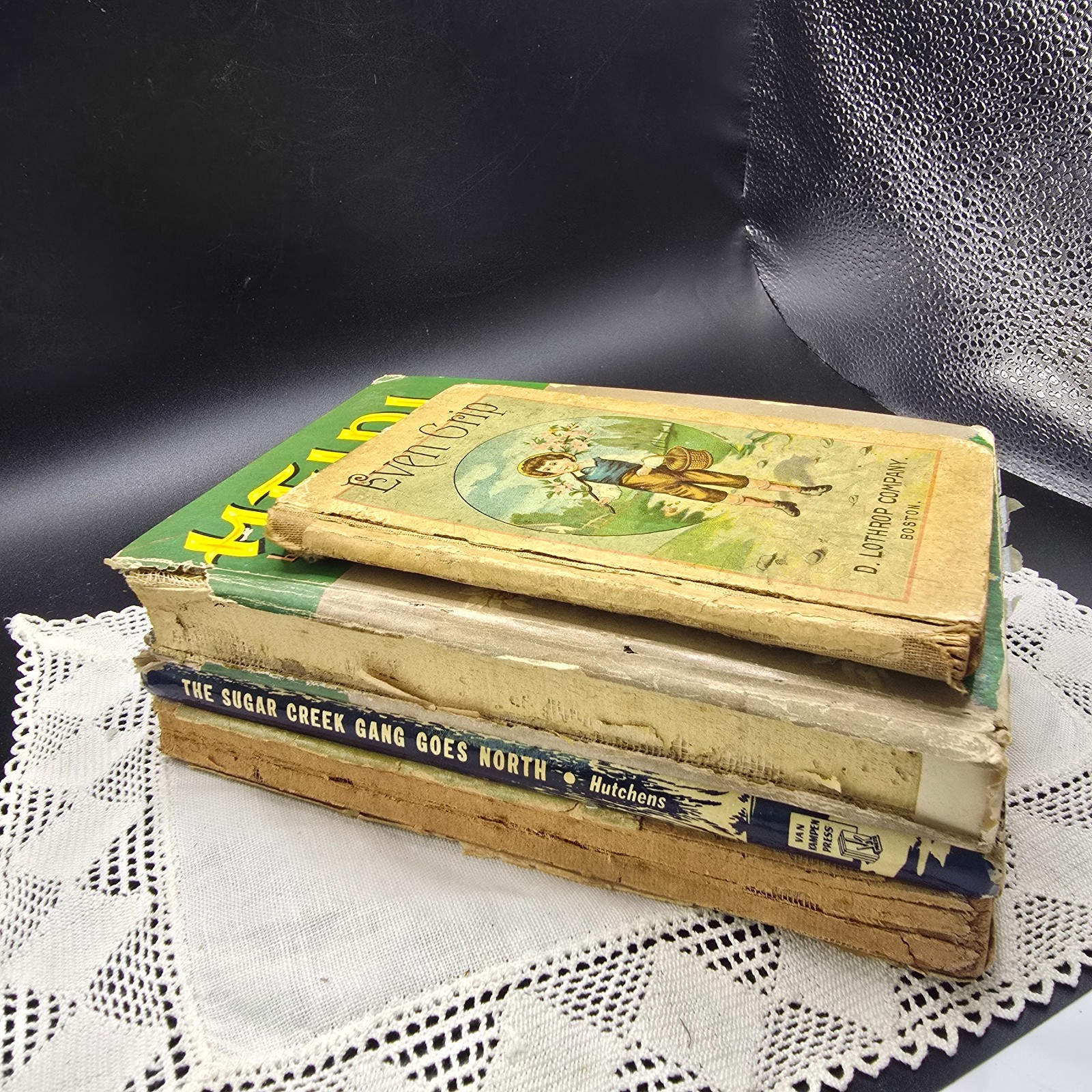 Vintage Antique Lot 4 Childrens Books 1890s 1940s 1950s Heidi/Fairy Tales/More