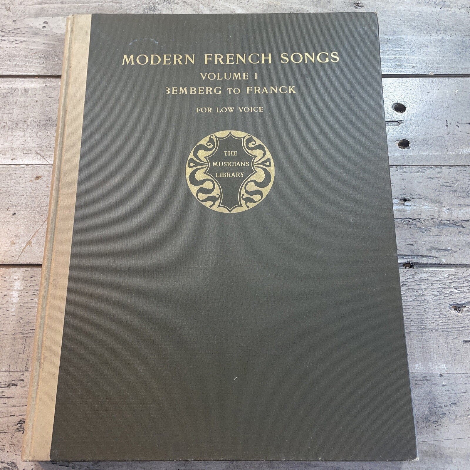1901 Antique Music Collection „Modern French Songs… Bemberg to Franck“