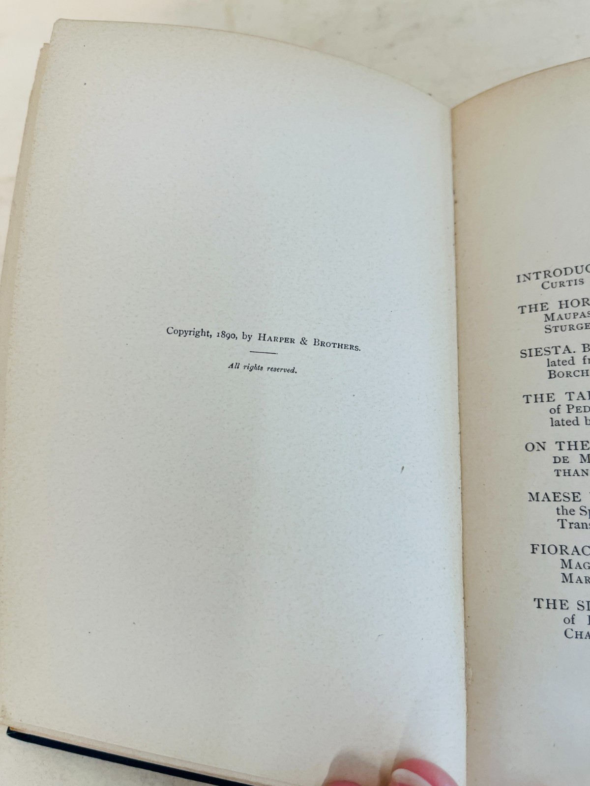 Modern Ghosts, Various Authors / G. W. Curtis, 1890, Harper & Brothers