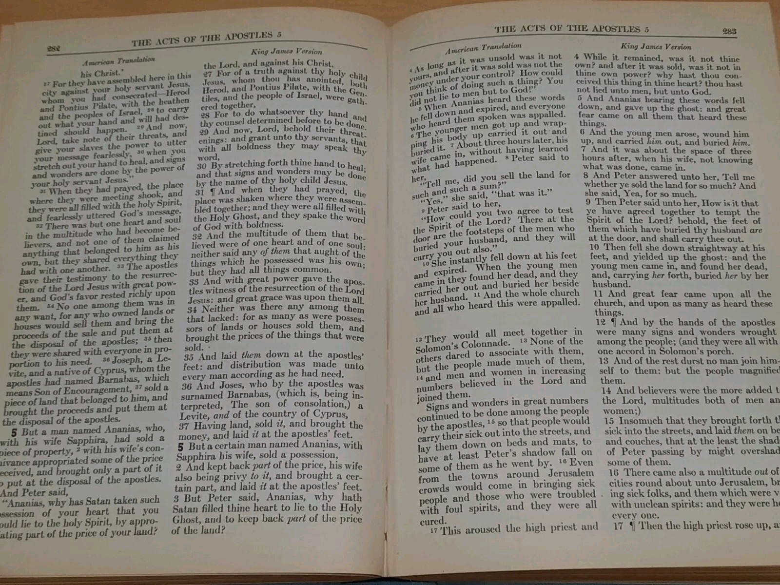 Goodspeed Parallel New Testament An American Translation King James Version 1946