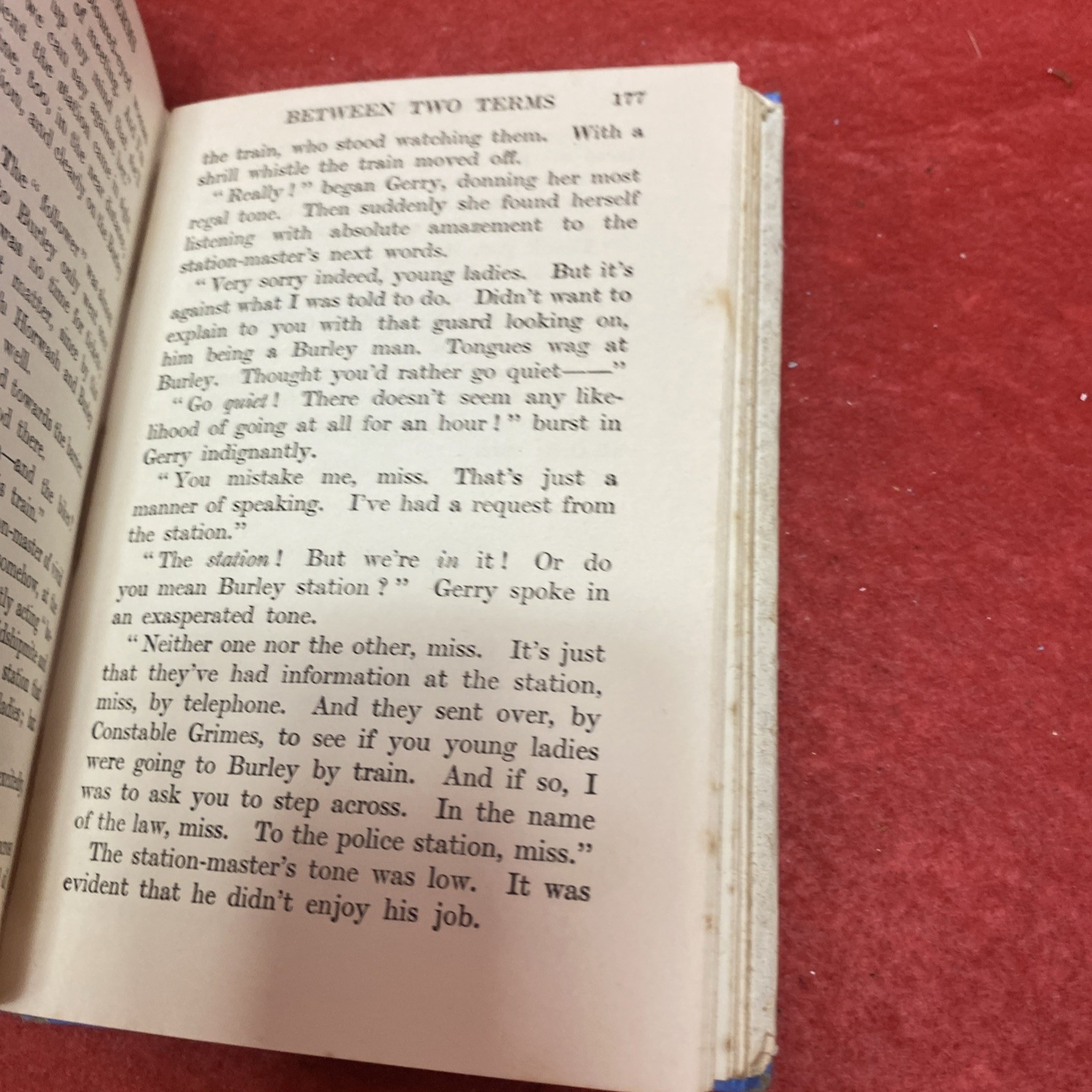 BOOK Between Two Terms Ethel Talbot Vintage Undated Hardback with DJ Free P&P