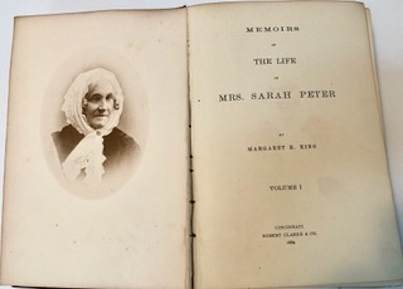 Rare 1889 Antique Memoirs Of The Life Of Mrs. Sarah Peter – Vol. 1 First Edition