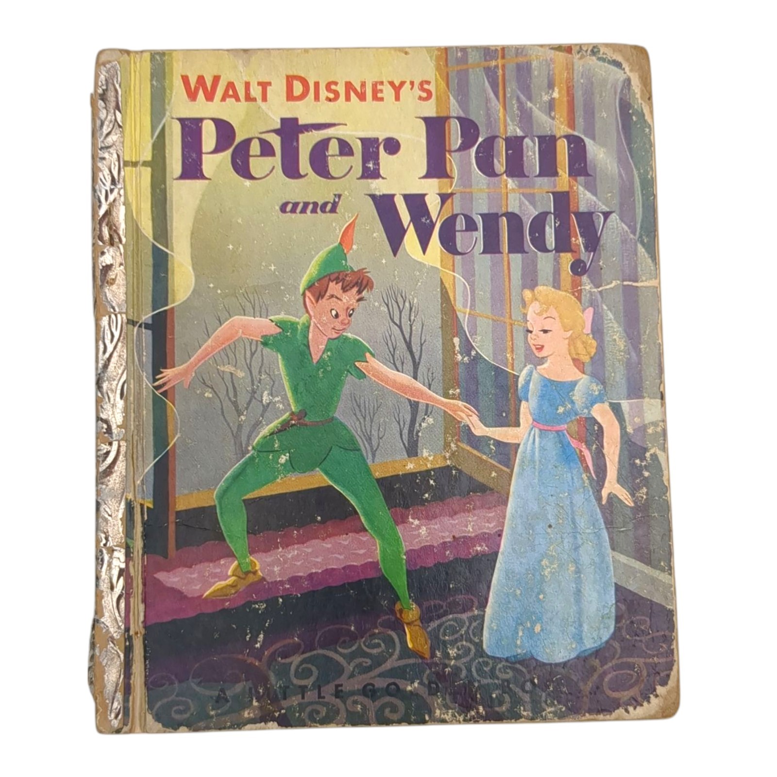 Disney Peter Pan and Wendy by Bedford 1952 Vintage Hardcover Golden Book
