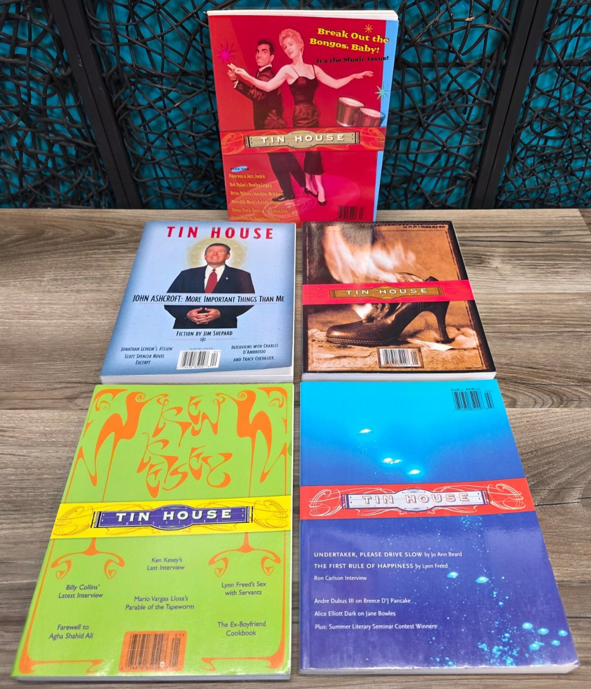 TIN HOUSE QUARTERLY LITERARY PAPERBACK LOT OF 5 McCORMACK 2000s THEMATIC 1533