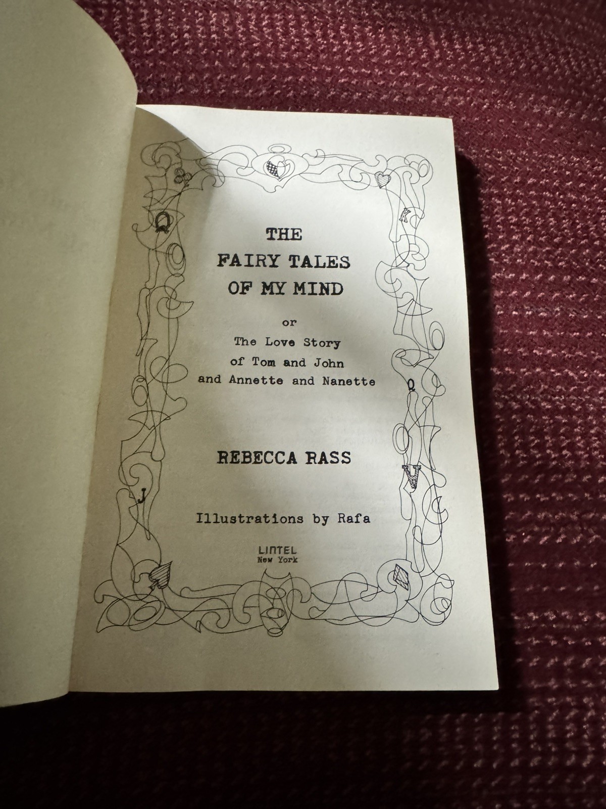 Rebecca Rass/ THE FAIRY TALES OF MY MIND Paperback, Excellent Condition