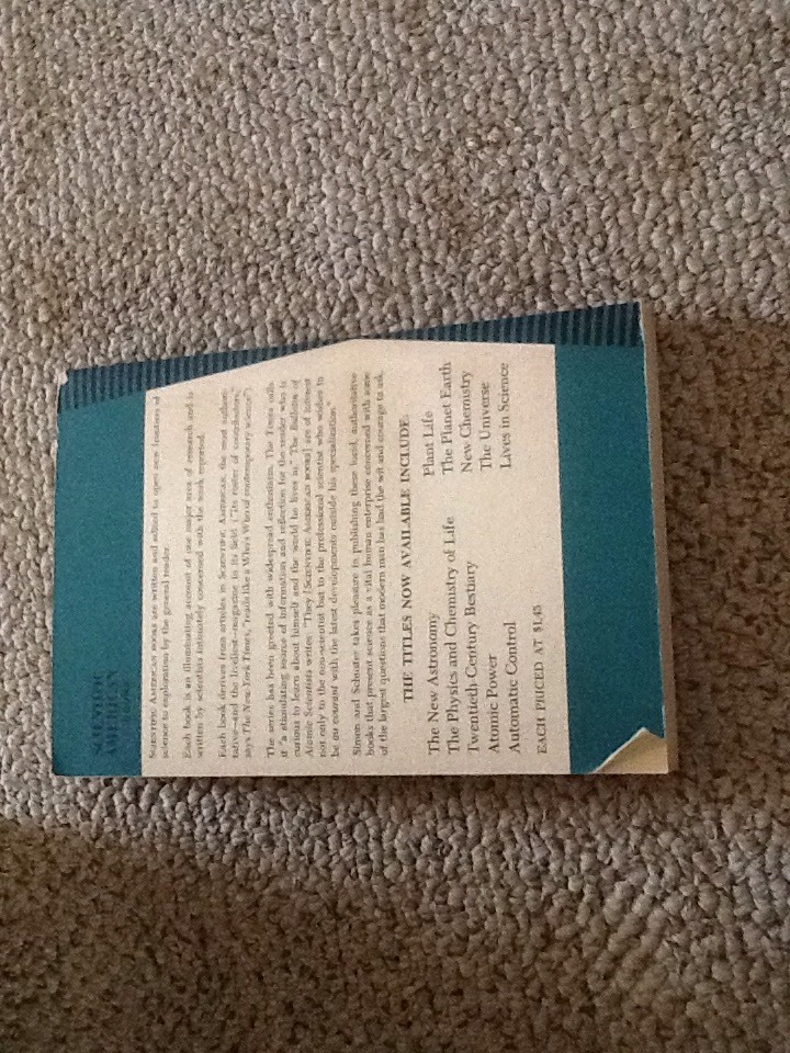 Boxed Set 5 Simon Schuster Scientific American Books; Science Chemistry Earth