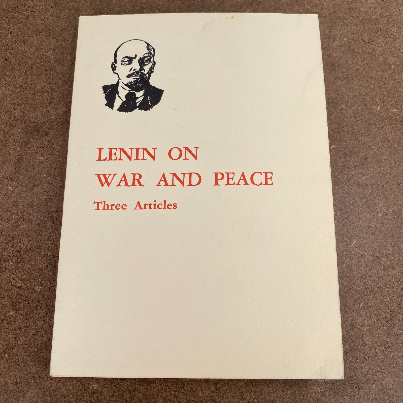 Lenin On War And Peace Three Articles Softcover Book Communism 1966 1st Edition