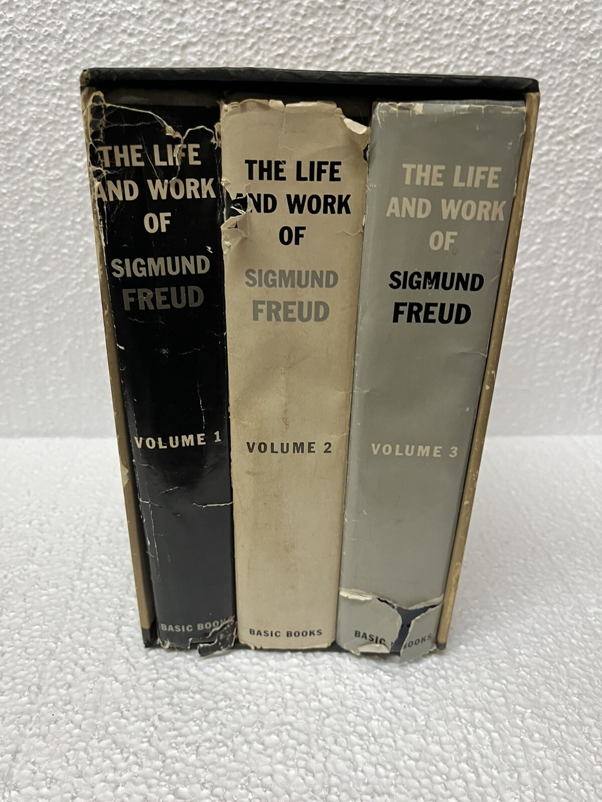 The Life and Work of Sigmund Freud Vol I-3 by Ernest Jones 1953-57, HCDJs 1st ED