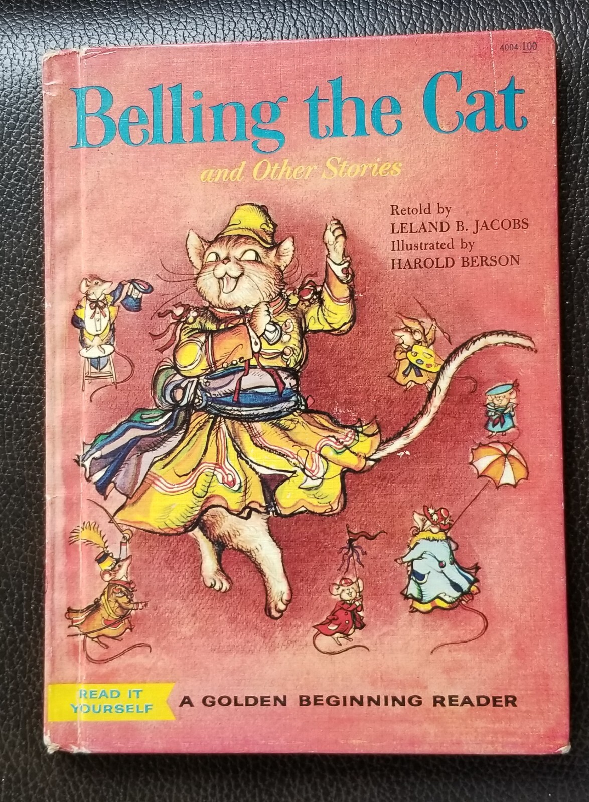 BELLING THE CAT GOLDEN BEGINNING READER BOOK VINTAGE 1960 LELAND JACOBS