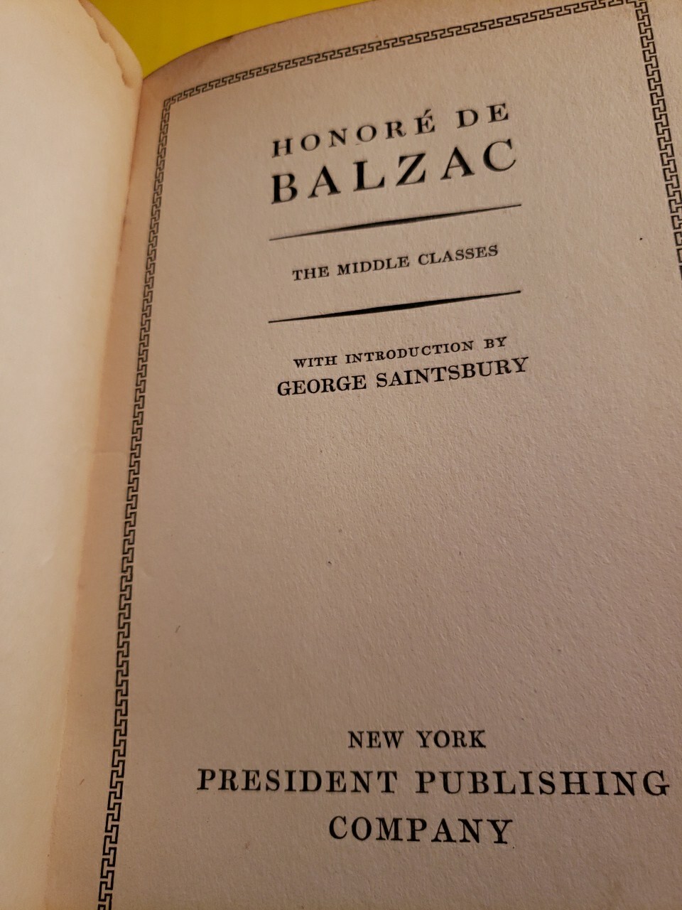 Rare Edition: The Middle Classes, Honore de Balzac, Hardcover