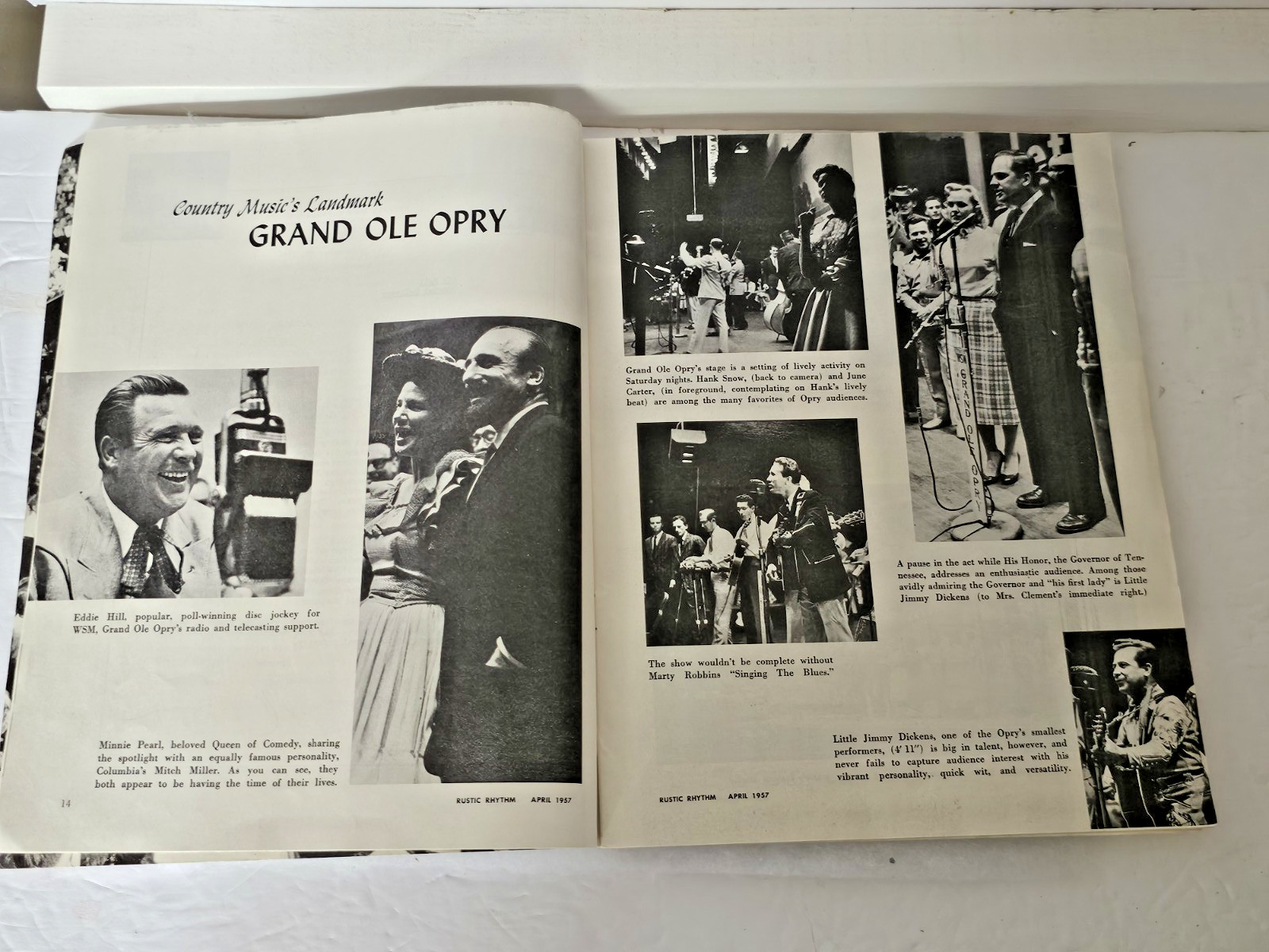 Rustic Rhythm Magazine #01 April 1957 Grand Ole Opry Elvis Hank Snow Rare